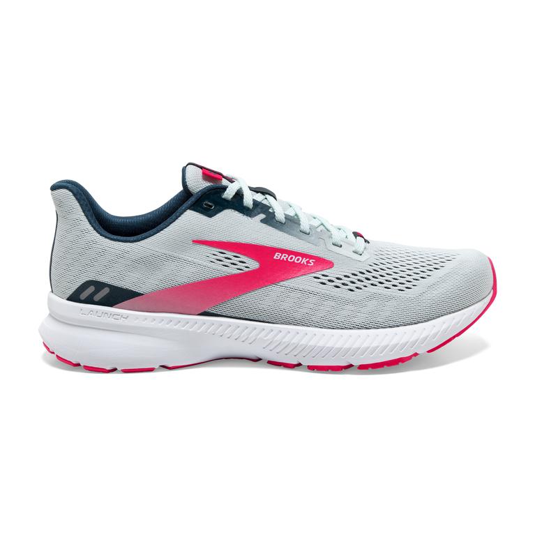 Brooks Launch 8 Light-Cushion Women's Road Running Shoes - Ice Flow/Navy/Pink/grey (62587-SNRP)
